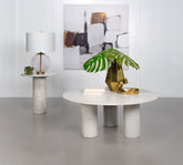 Orleans Furniture - Coaster - Astoria 2-piece Marble Coffee and End Table Set White - 709668-S2